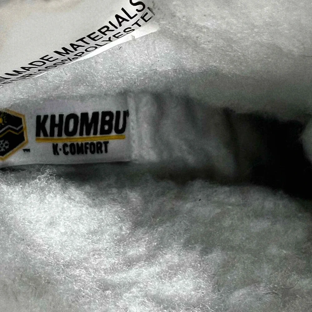 Khombu Whitney Brown Faux Fur Cold Rated Thermolite Winter Boots Size 6